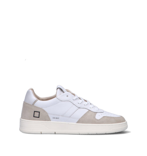 D.A.T.E. Sneaker uomo bianca in pelle