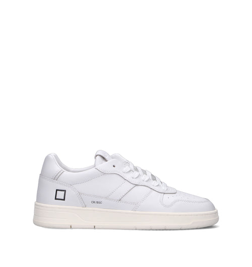 D.A.T.E. Sneaker uomo bianca in pelle