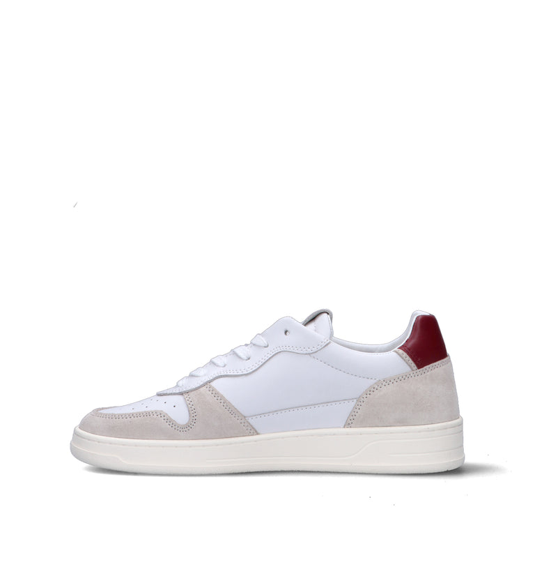 D.A.T.E. Sneaker uomo bianca in pelle