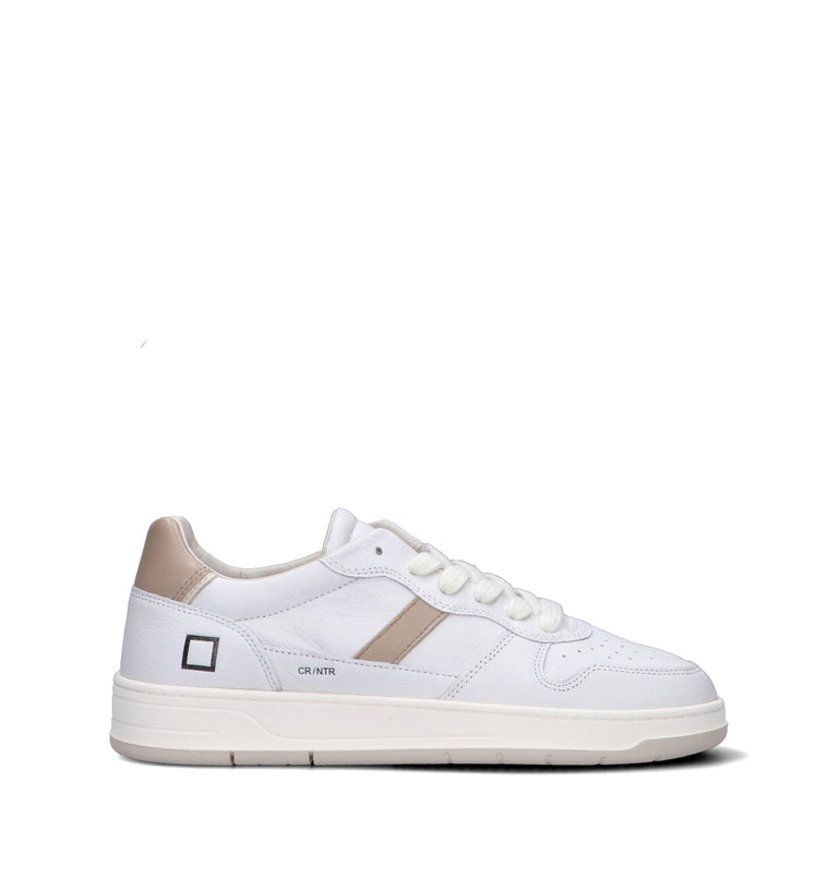 D.A.T.E. Sneaker uomo bianca in pelle