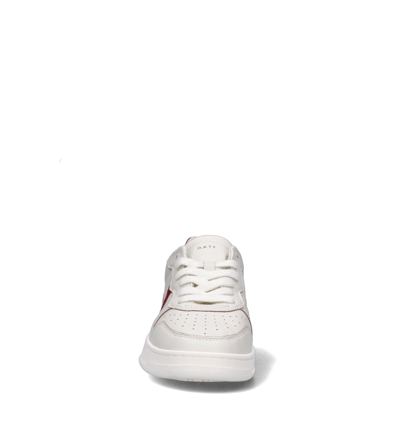 D.A.T.E. Sneaker uomo bianca/rossa in pelle