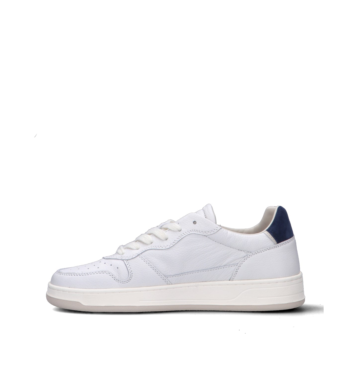 D.A.T.E. Sneaker uomo bianca/blu in pelle