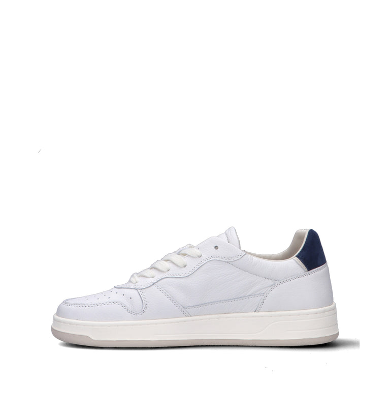 D.A.T.E. Sneaker uomo bianca/blu in pelle