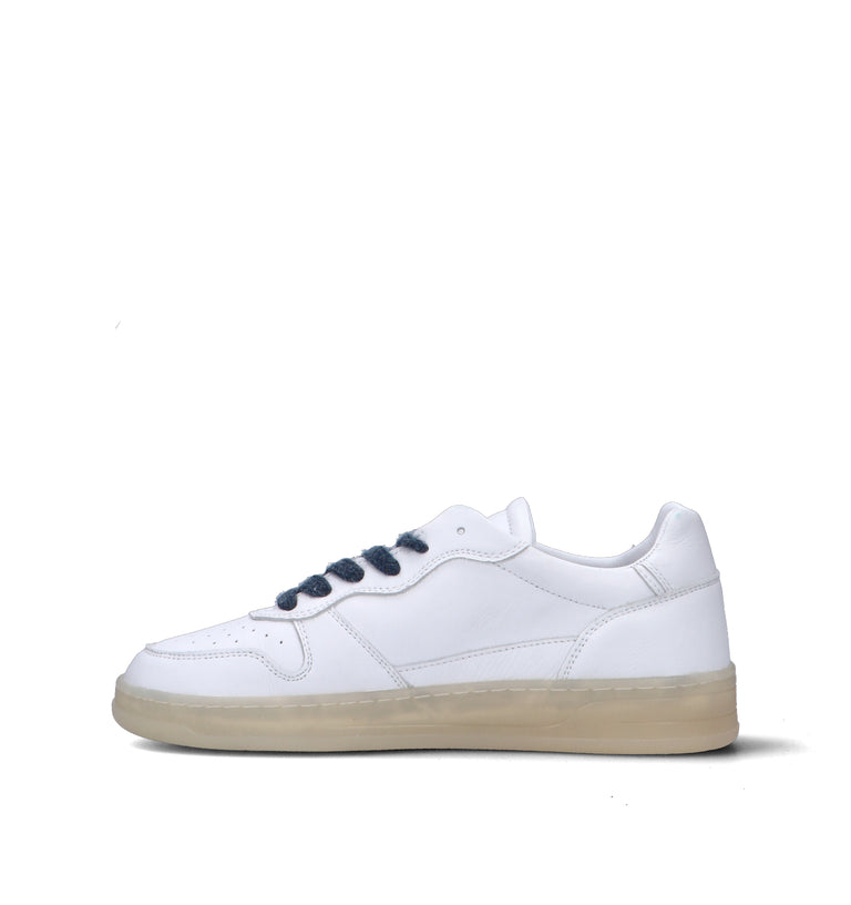 D.A.T.E. Sneaker uomo bianca in pelle