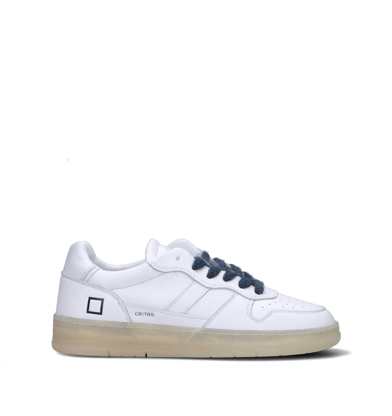 D.A.T.E. Sneaker uomo bianca in pelle