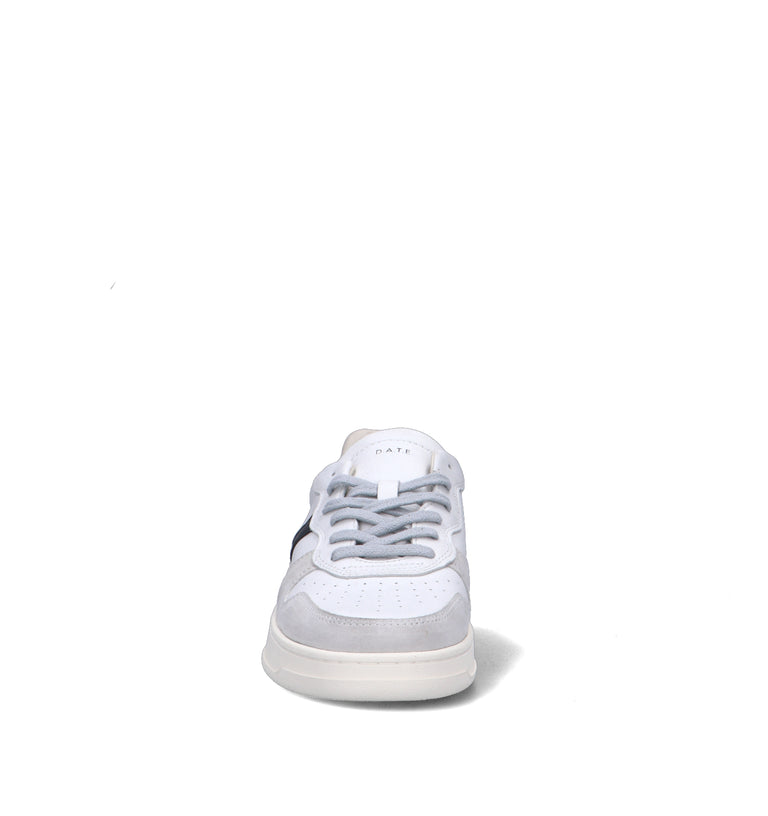 D.A.T.E. Sneaker uomo bianca/nera in pelle