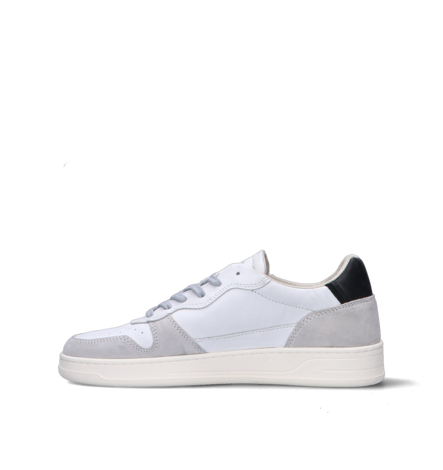 D.A.T.E. Sneaker uomo bianca/nera in pelle