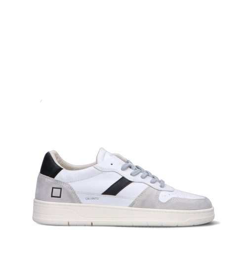 D.A.T.E. Sneaker uomo bianca/nera in pelle