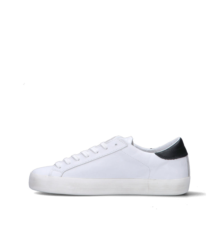 D.A.T.E. Sneaker uomo bianca/nera in pelle