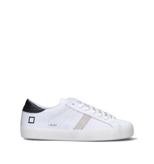 D.A.T.E. Sneaker uomo bianca/nera in pelle