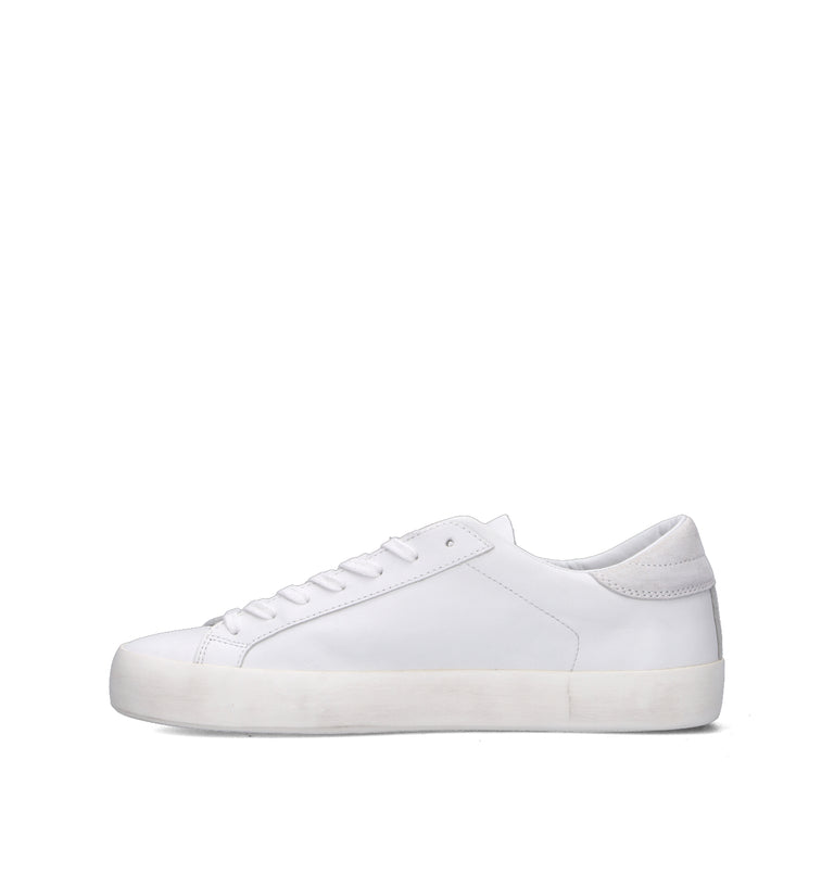 D.A.T.E. Sneaker uomo bianca in pelle