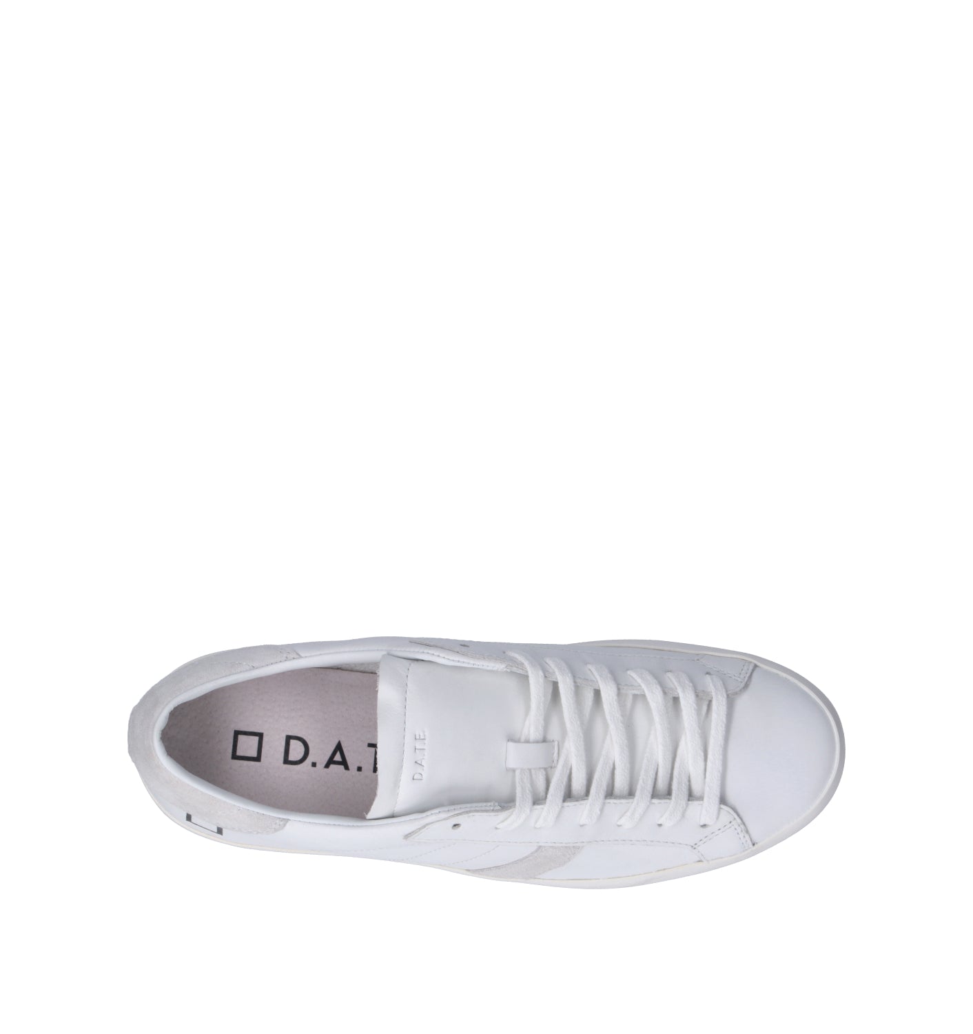 D.A.T.E. Sneaker uomo bianca in pelle