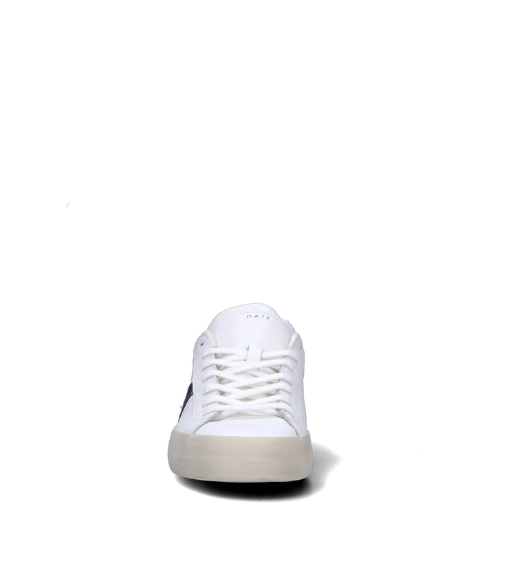 D.A.T.E. Sneaker uomo bianca/marrone in pelle