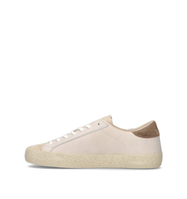 D.A.T.E. Sneaker uomo bianca in pelle