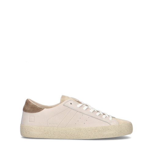 D.A.T.E. Sneaker uomo bianca in pelle