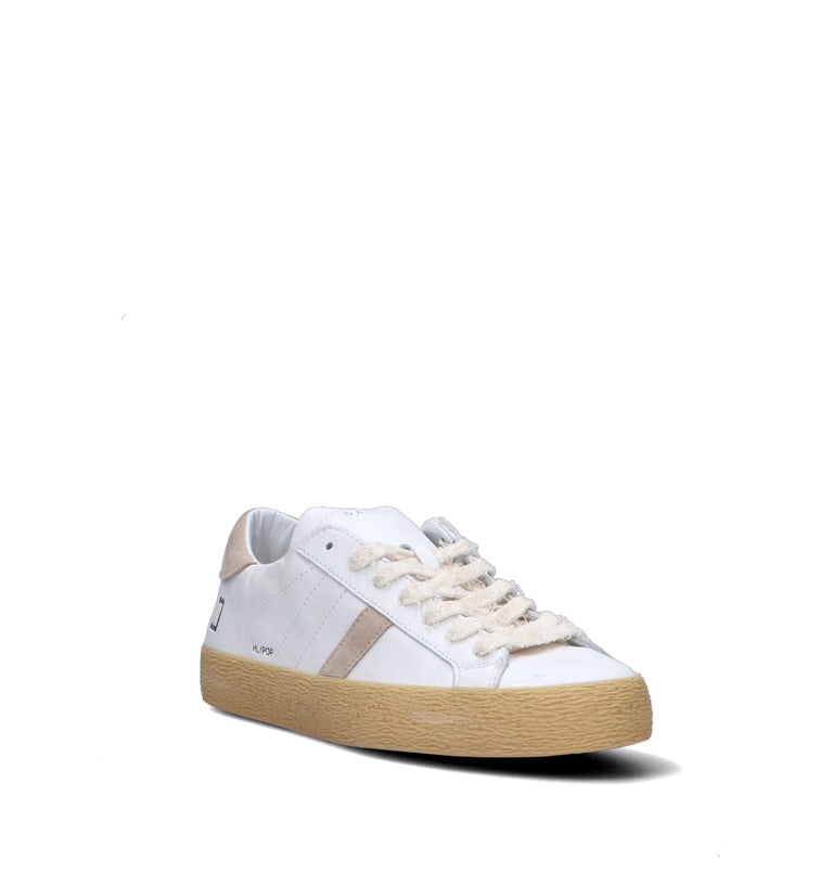 D.A.T.E. Sneaker uomo bianca in pelle