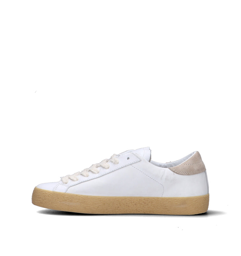 D.A.T.E. Sneaker uomo bianca in pelle