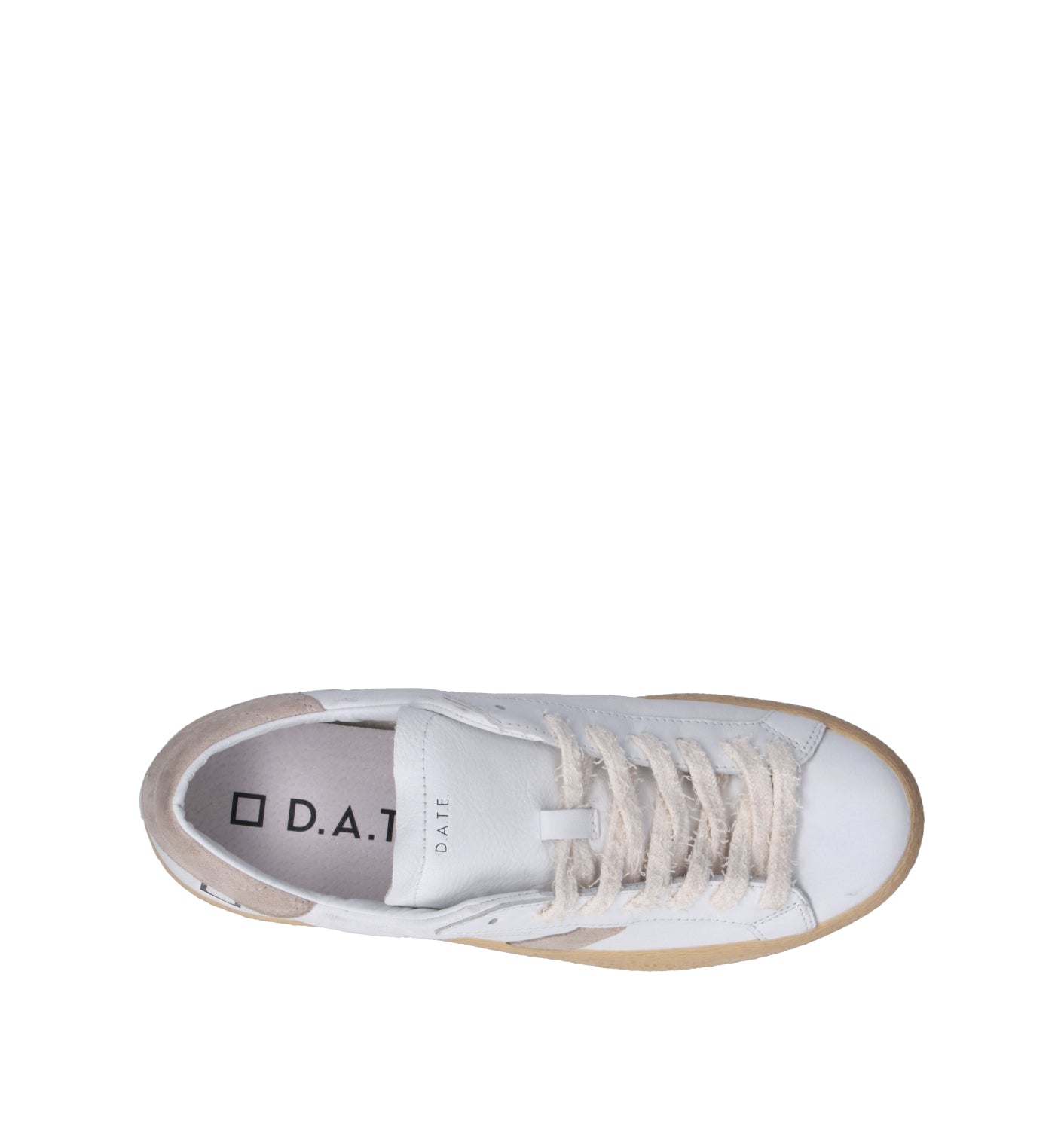 D.A.T.E. Sneaker uomo bianca in pelle