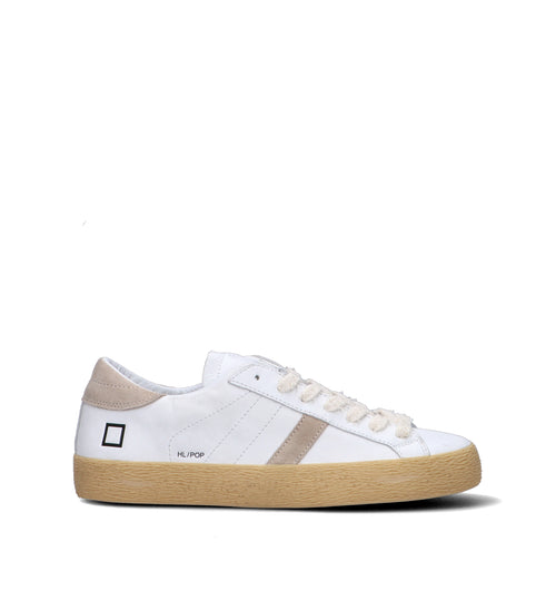 D.A.T.E. Sneaker uomo bianca in pelle