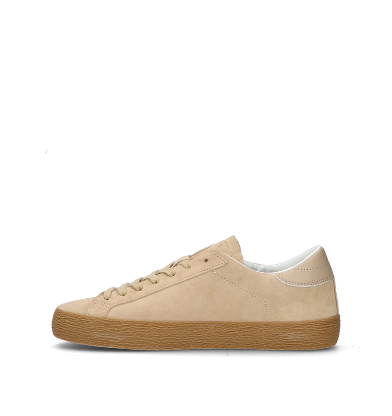 D.A.T.E. Sneaker uomo beige in suede
