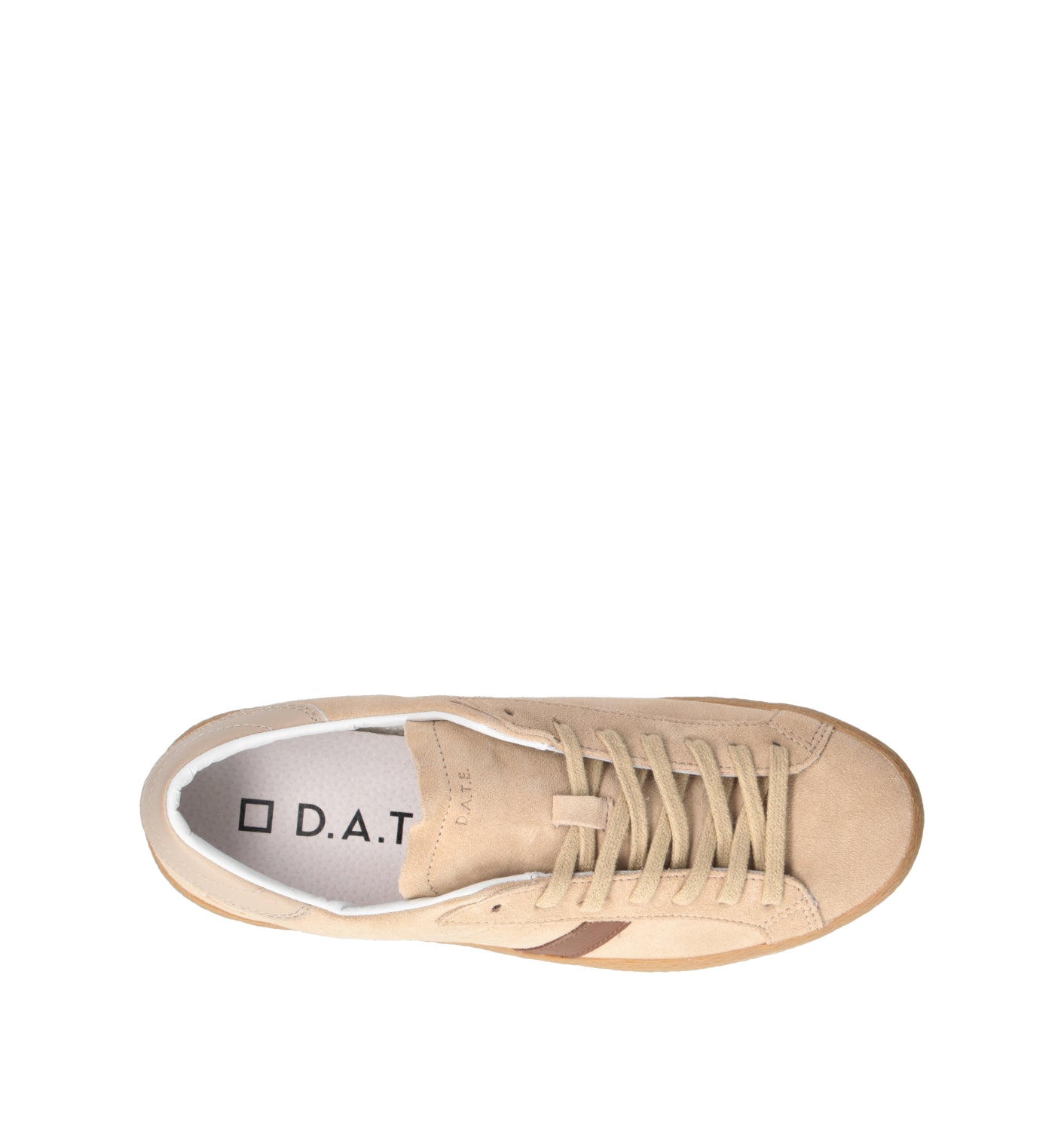D.A.T.E. Sneaker uomo beige in suede