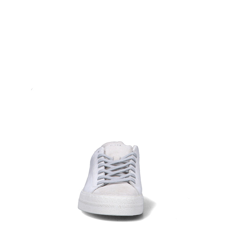 D.A.T.E. Sneaker uomo bianca/verde in pelle