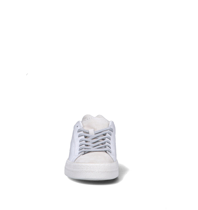 D.A.T.E. Sneaker uomo bianca/blu in pelle