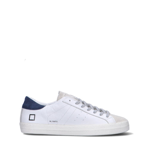 D.A.T.E. Sneaker uomo bianca/blu in pelle