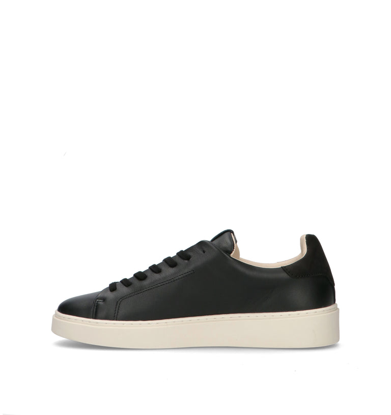 D.A.T.E. Sneaker uomo nera in pelle