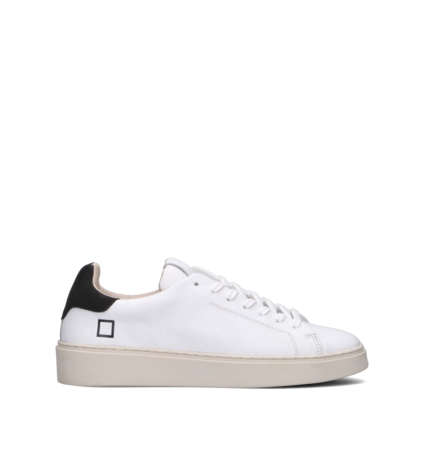 D.A.T.E. Sneaker uomo bianca/nera in pelle