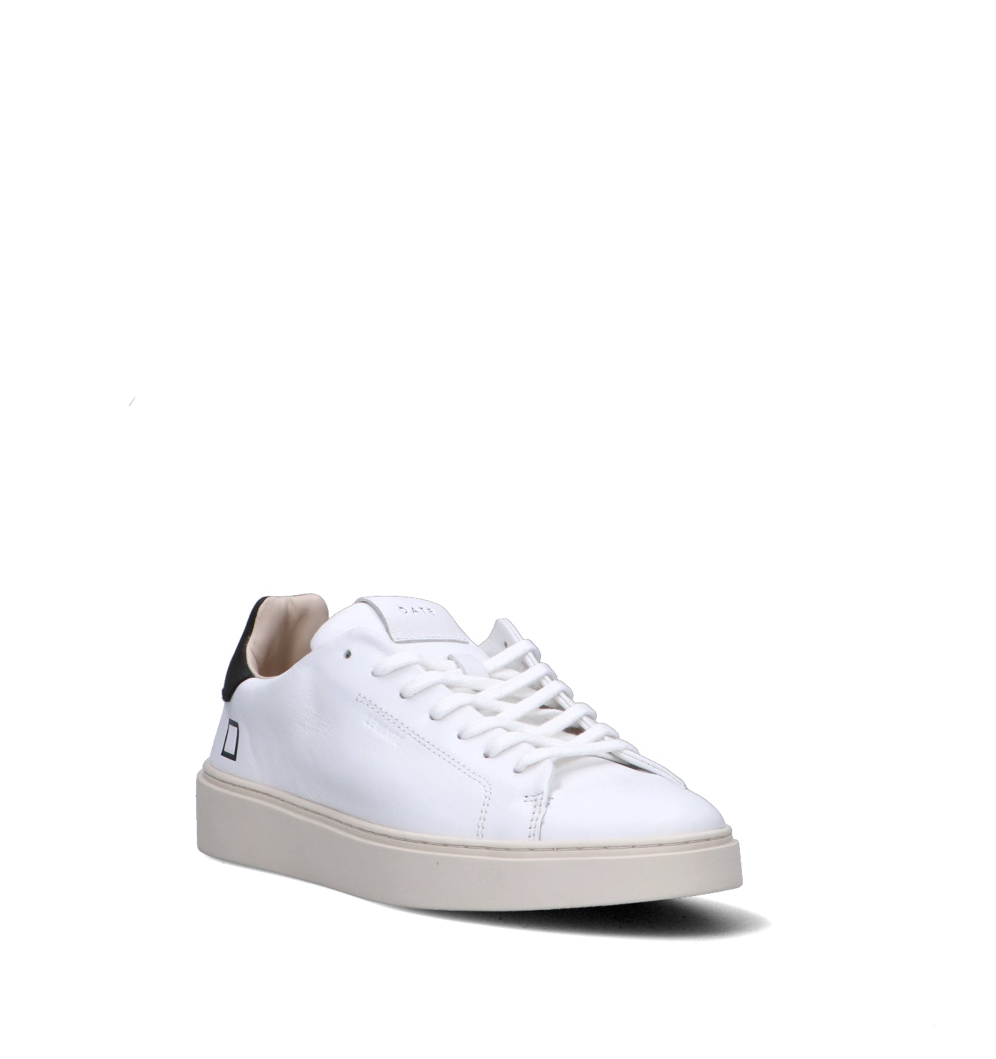 D.A.T.E. Sneaker uomo bianca/nera in pelle