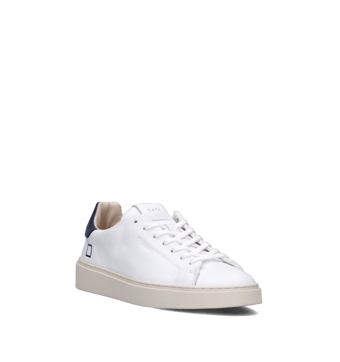 D.A.T.E. Sneaker uomo bianca/blu in pelle