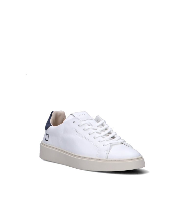 D.A.T.E. Sneaker uomo bianca/blu in pelle