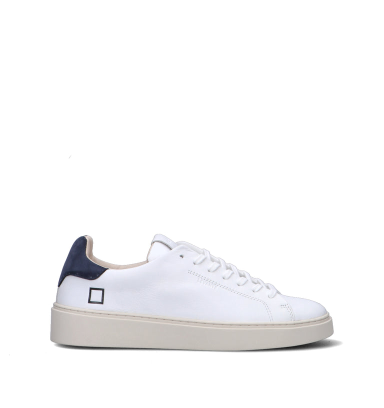 D.A.T.E. Sneaker uomo bianca/blu in pelle