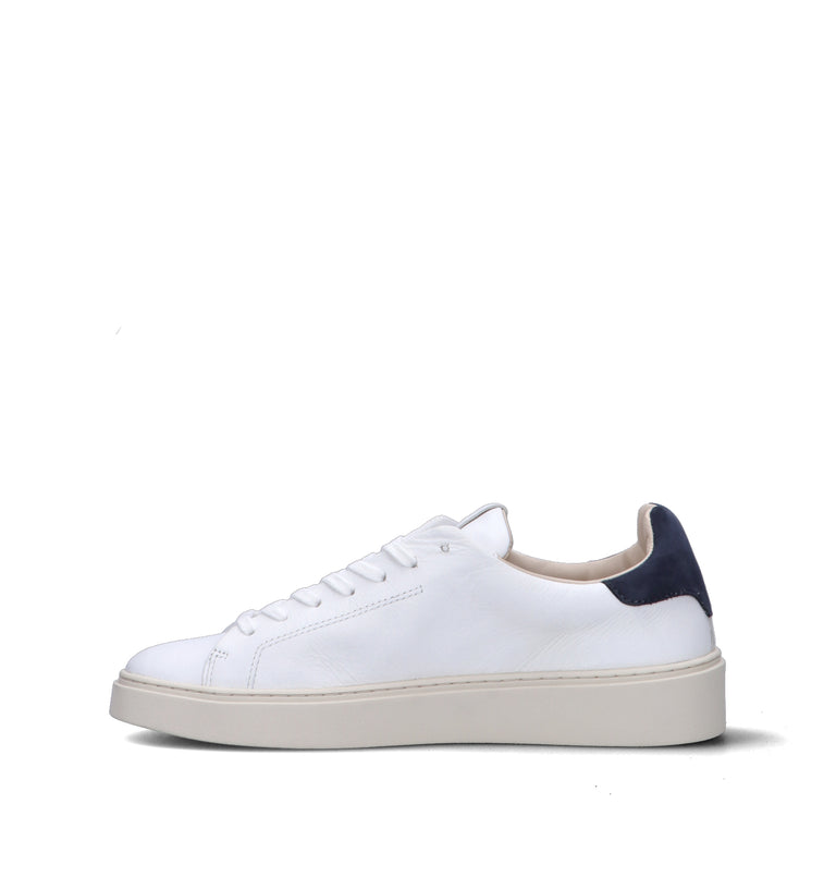 D.A.T.E. Sneaker uomo bianca/blu in pelle