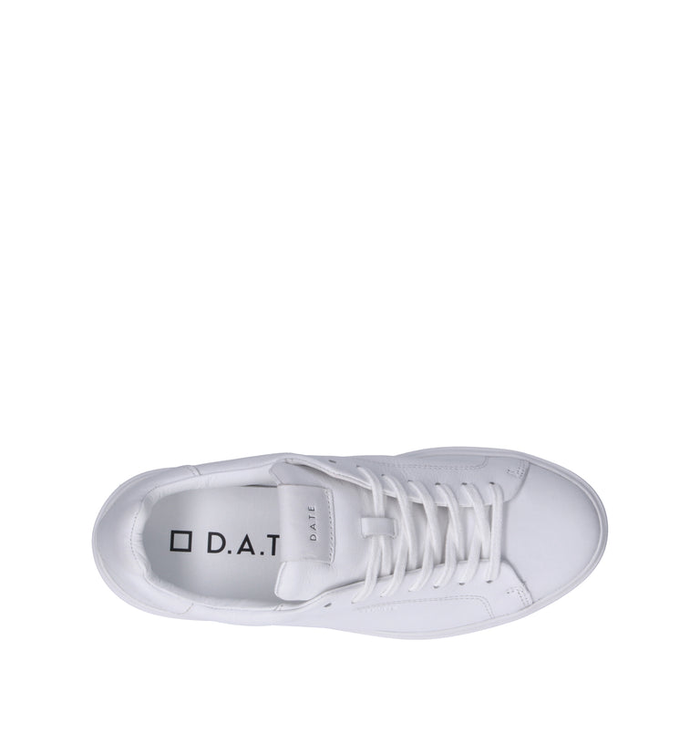 D.A.T.E. Sneaker uomo bianca in pelle