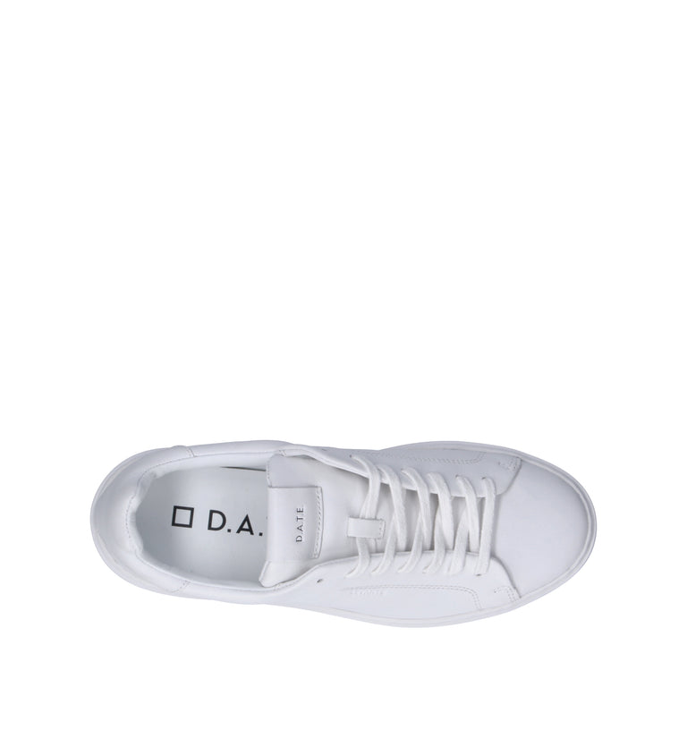 D.A.T.E. Sneaker uomo bianca in pelle