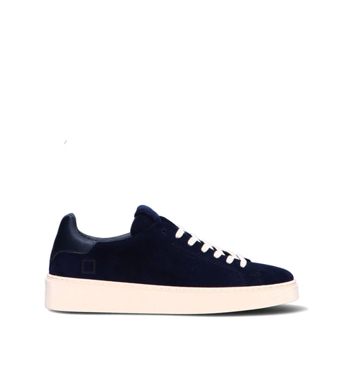 D.A.T.E. Sneaker uomo blu in suede