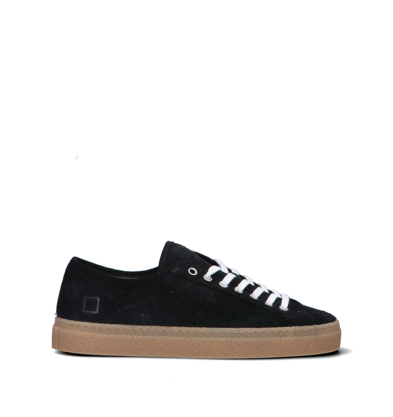 D.A.T.E. Sneaker uomo nera in suede