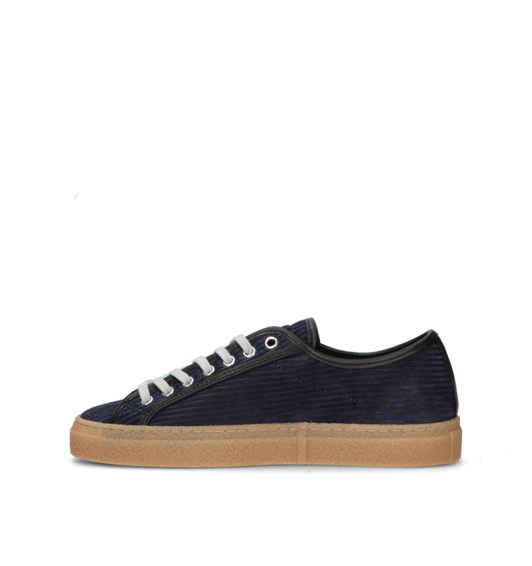 D.A.T.E. Sneaker uomo blu in suede
