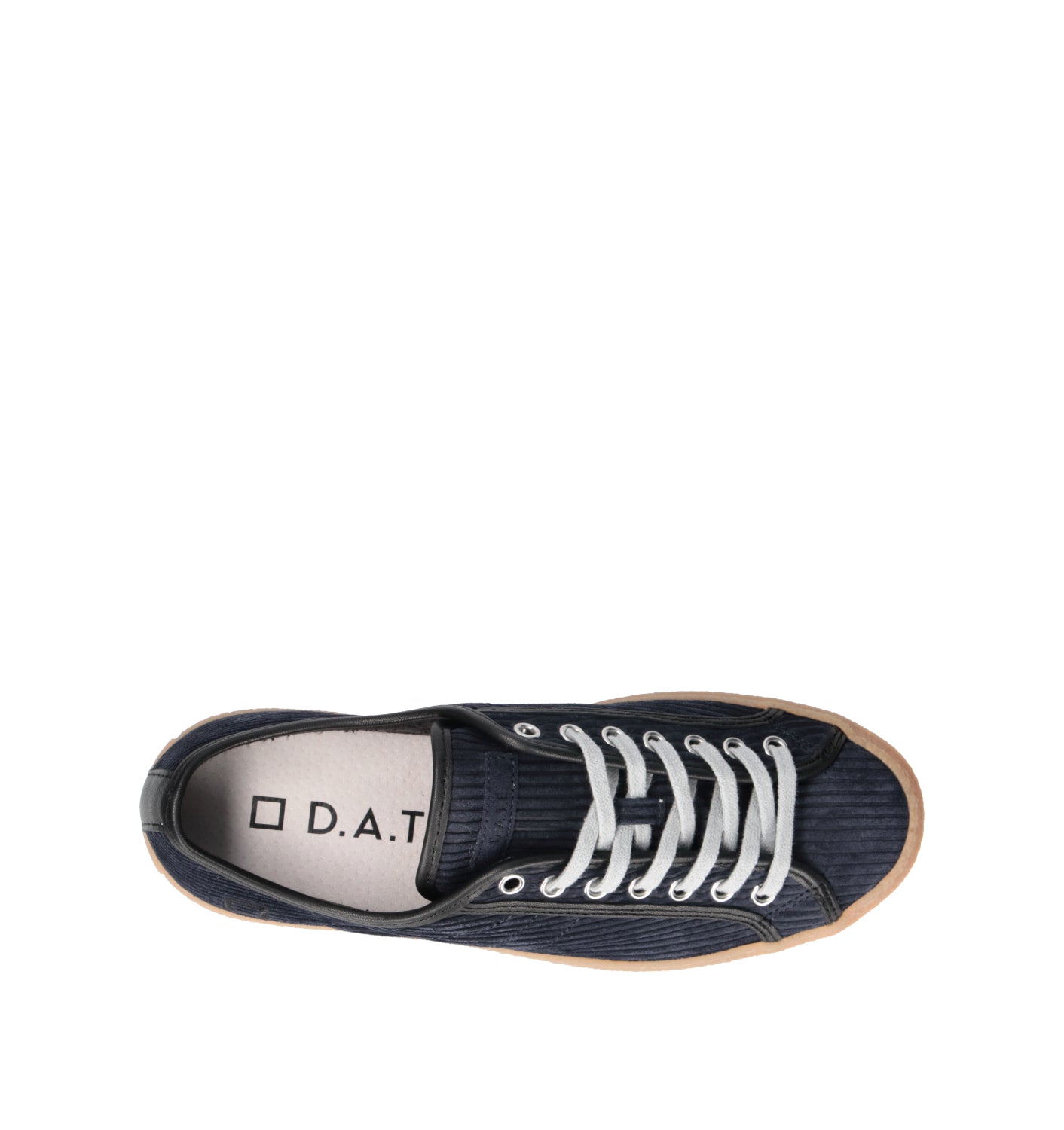 D.A.T.E. Sneaker uomo blu in suede