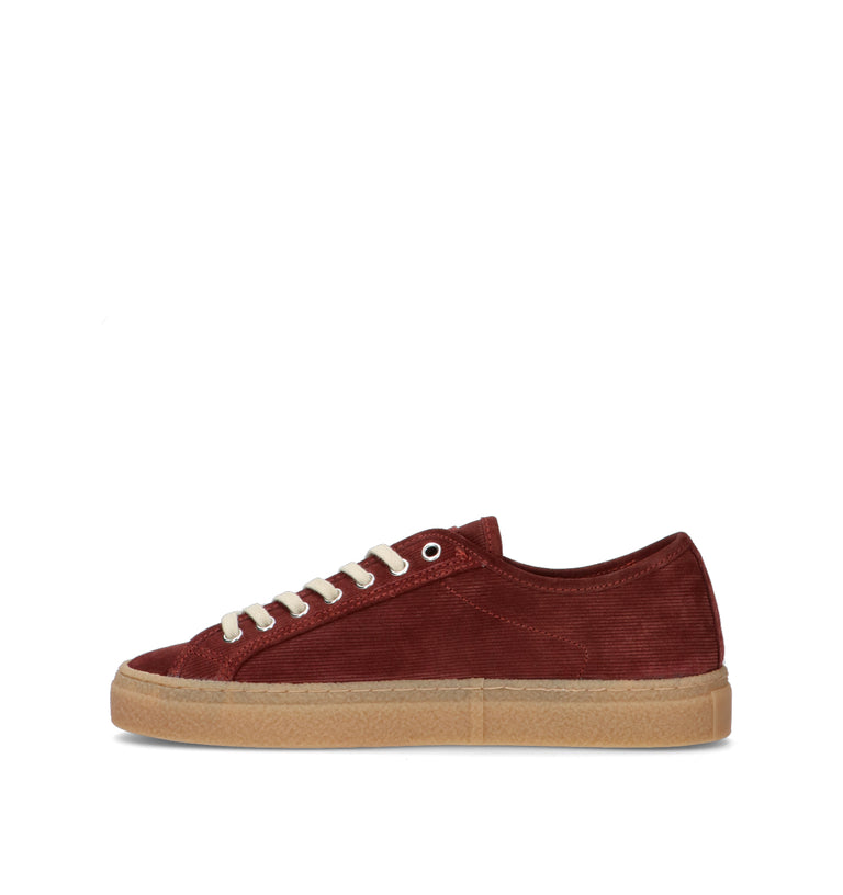 D.A.T.E. Sneaker uomo bordeaux in suede