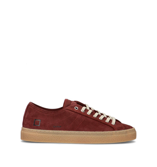 D.A.T.E. Sneaker uomo bordeaux in suede