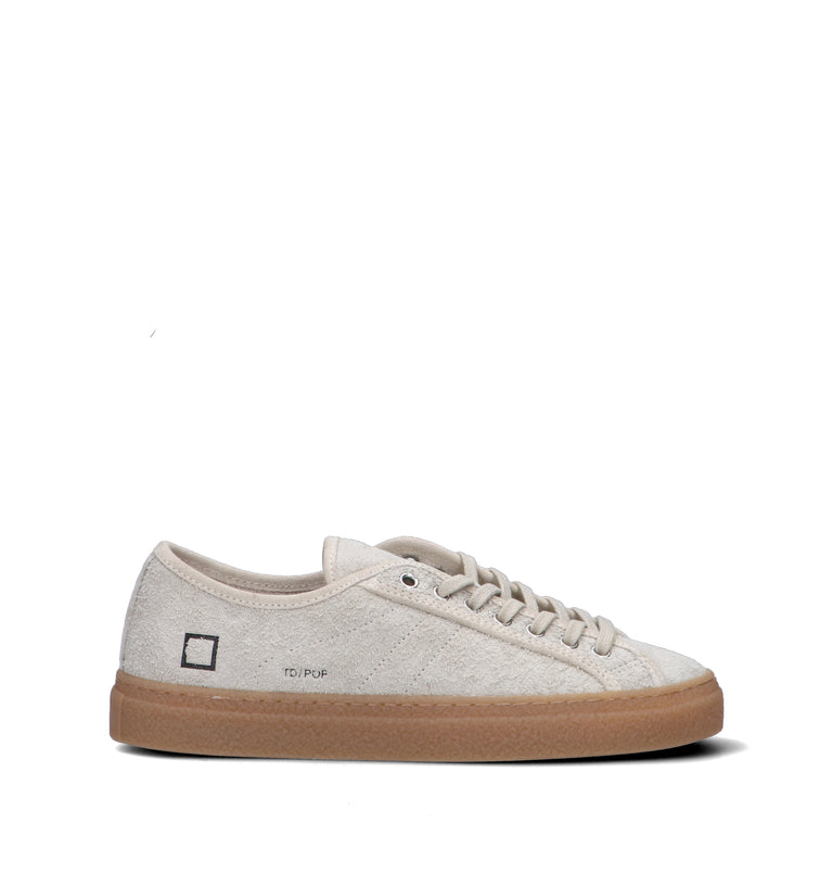 D.A.T.E. Sneaker uomo panna in suede