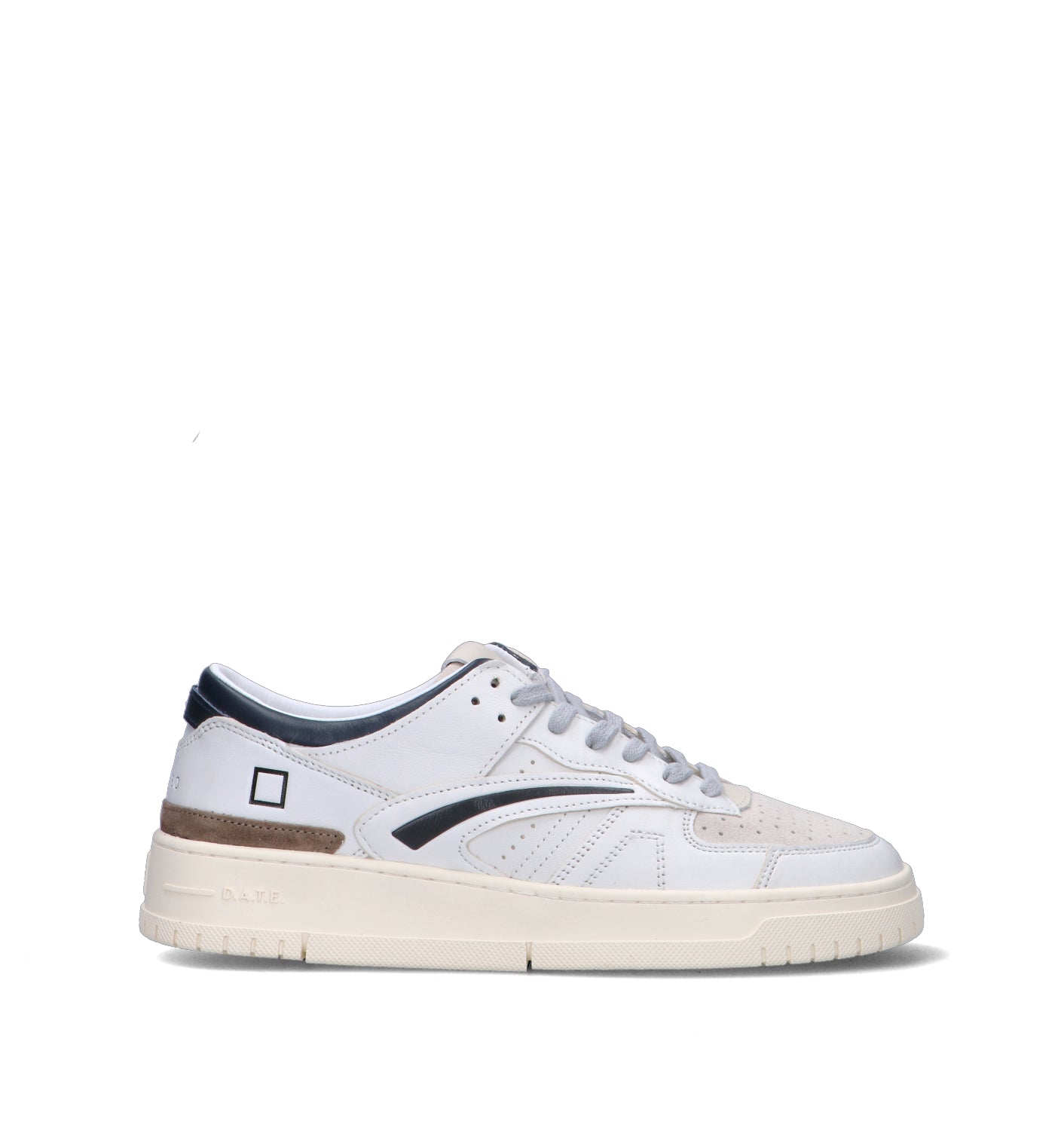 D.A.T.E. Sneaker uomo bianca in pelle