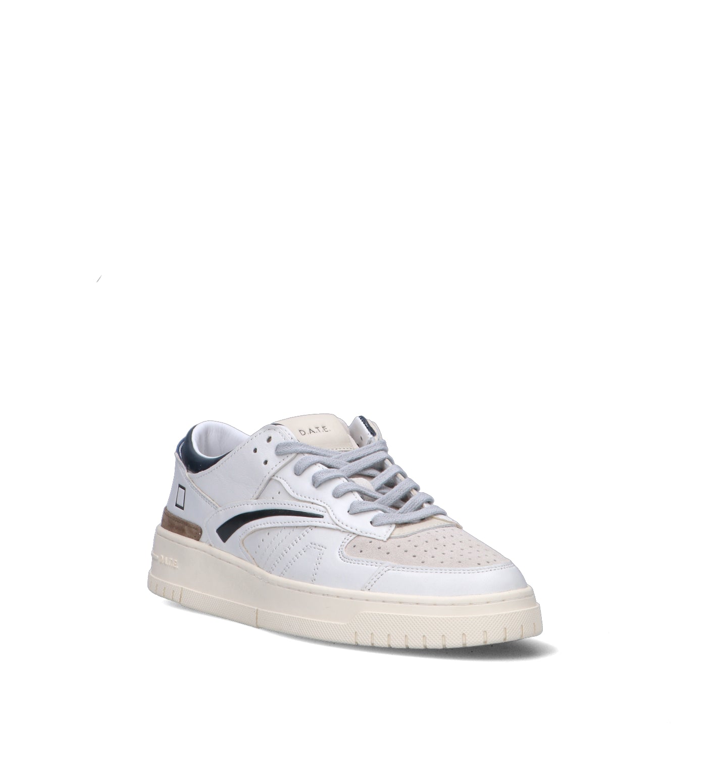 D.A.T.E. Sneaker uomo bianca in pelle
