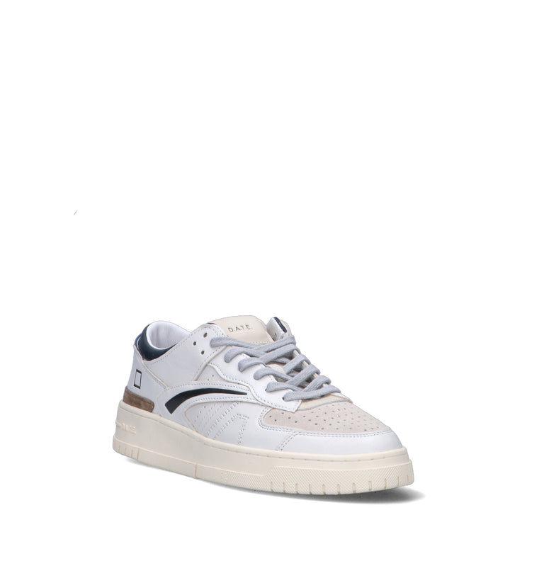 D.A.T.E. Sneaker uomo bianca in pelle