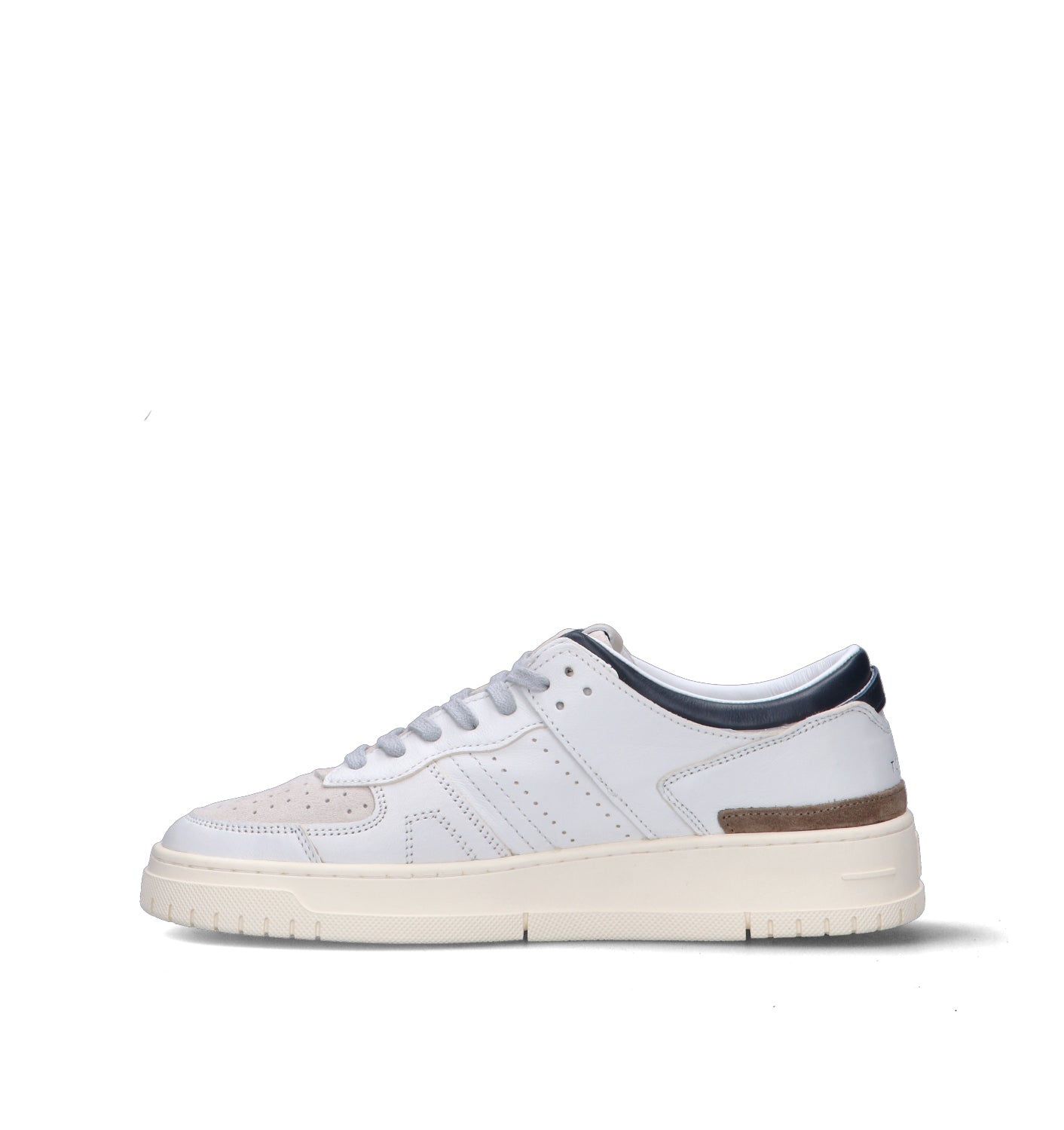 D.A.T.E. Sneaker uomo bianca in pelle