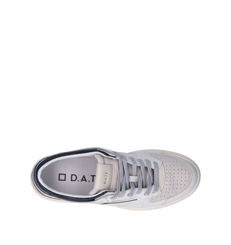 D.A.T.E. Sneaker uomo bianca in pelle