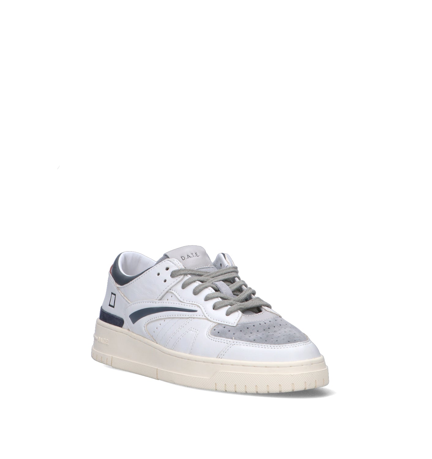 D.A.T.E. Sneaker uomo bianca in pelle